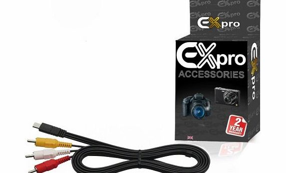 Ex-Pro Sony VMC15MR2 VMC-15MR2 AV 1.5m Audio Video Cablefor Sony HDR Camcorders [See Description for Models]